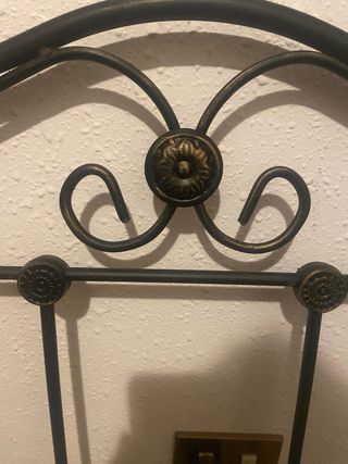 Cabecero de forja negro