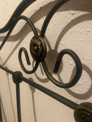 Cabecero de forja negro