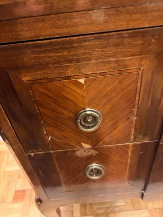 Cómoda Francesa Antigua Mármol y Madera