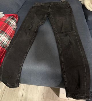 Pantalón vaquero Pull&Bear hombre negro