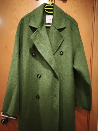 Abrigo Mango Oversize Verde (talla-ver Descripc.)