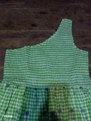 Vestido Collusion Vichy T.42/44 Abito Smock