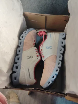 Zapatillas On T.37 Rosa/Blanco