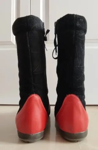 Botas El Caballo Negras y Rojas