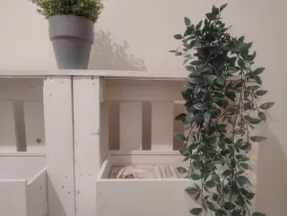 Mueble Palets Blanco Exterior