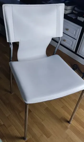 Mesa salón y de centro cristal templado, 4 sillas