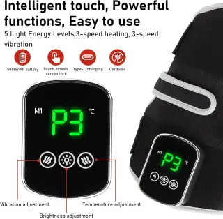 Masajeador Rodilla Inalámbrico Pantalla Táctil