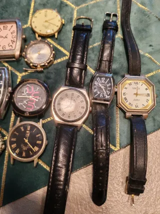 Lotto Orologi Vintage Argento e Nero