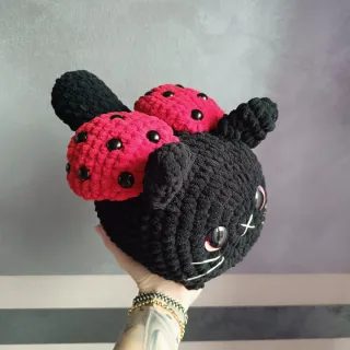 Gatto Amigurumi Coccinella