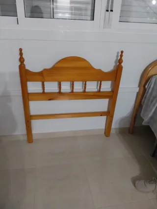 Cabecero de madera para cama de 90