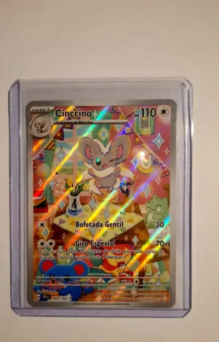 Carta Pokémon Cinccino 183/162 Illustration Rare