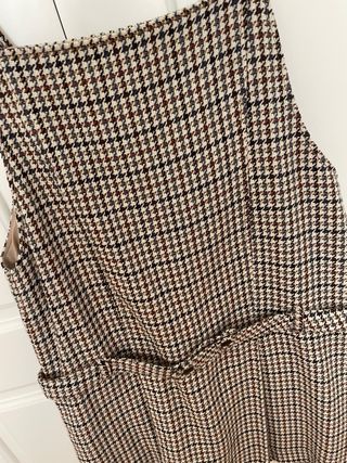 Vestido pichi cuadros Zara