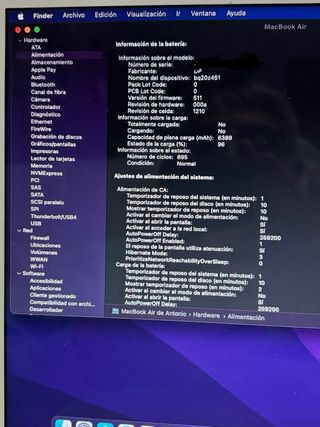 Apple MacBook Air 2015 Plata 256gb SSD 8Gb RAM