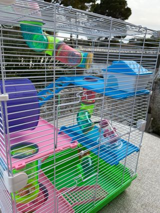 Jaula Hámster con Tubos y Accesorios