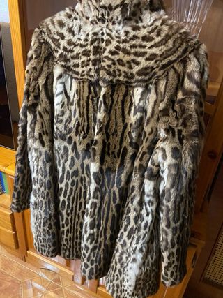 Chaquetón Pelo Leopardo Beige y Marrón