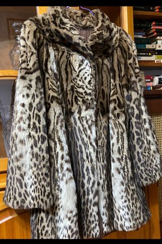 Chaquetón Pelo Leopardo Beige y Marrón