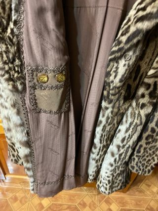 Chaquetón Pelo Leopardo Beige y Marrón