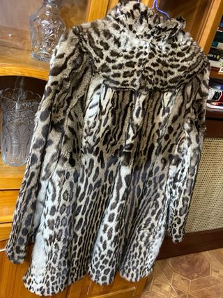 Chaquetón Pelo Leopardo Beige y Marrón