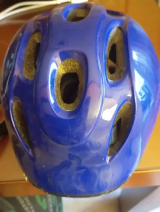 Casco niño bici 5-12 años azul
