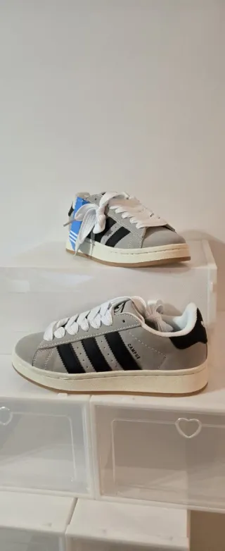 Adidas Campus Zapatillas Grises y Negras