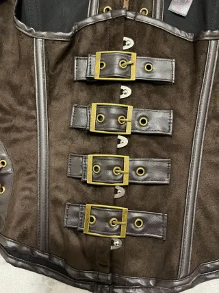 Corsetto stile vintage marrone