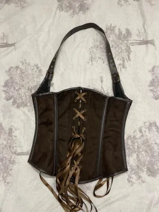 Corsetto stile vintage marrone