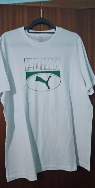 Camiseta Puma Hombre Blanca