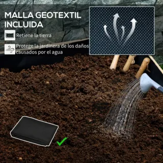 Jardinera Madera Exterior con Ruedas