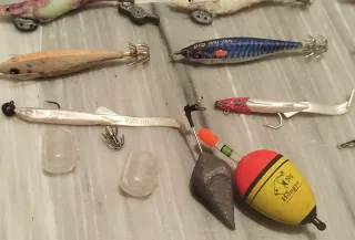 Lote 22 señuelos pesca calamares pulpo