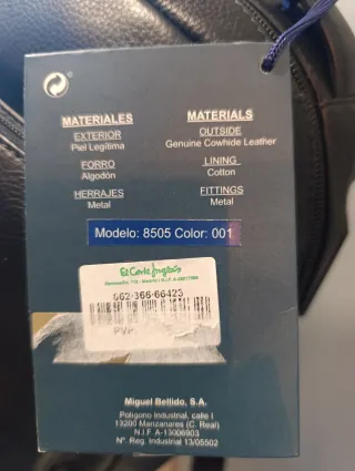 Mochila Piel Bellido Negra