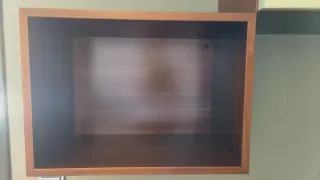 Mueble estantería y vitrina comedor/salón