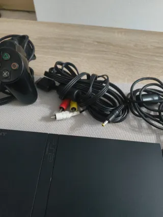 PlayStation 2 Slim Negra Completa