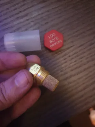 Boquilla quemador latón con filtro