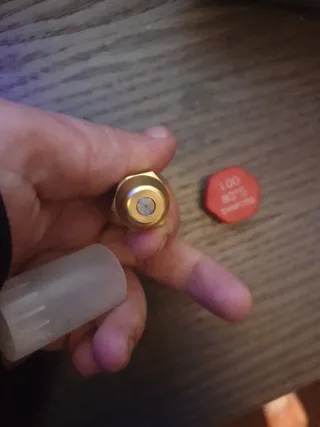 Boquilla quemador latón con filtro