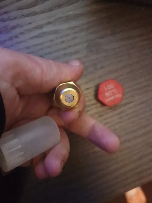 Boquilla quemador latón con filtro