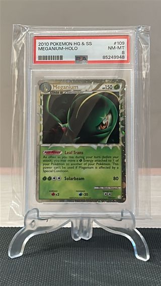 Meganium 109 HeartGold SoulSilver PSA 8 Ingles