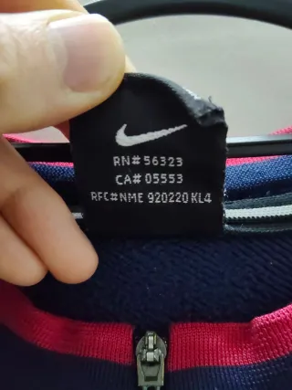Vintage 90's Nike Barcelona Football Sweatshirt L