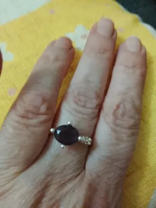 Anillo Tous Plata 925 Amatista