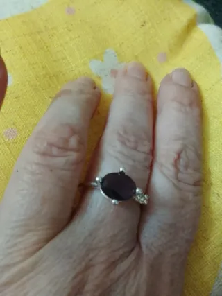 Anillo Tous Plata 925 Amatista
