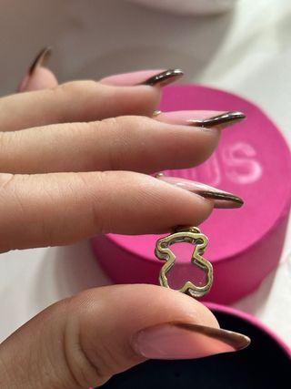 Colgante Tous Oso transparente y dorado GARANTIA