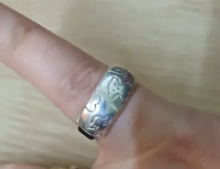 Anillo Tous Plata y Cuero