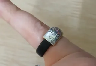 Anillo Tous Plata y Cuero