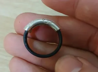 Anillo Tous Plata y Cuero