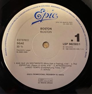 Boston – Don’t Look Back (Vinilo LP)