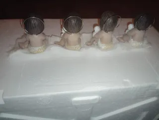 Figuritas Niño Jesús con Corderito (4 uds)