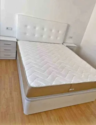 Canapé abatible madera y tela