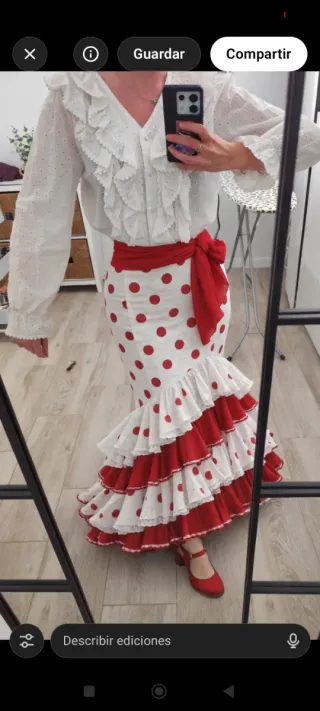 Camisa flamenca mujer.