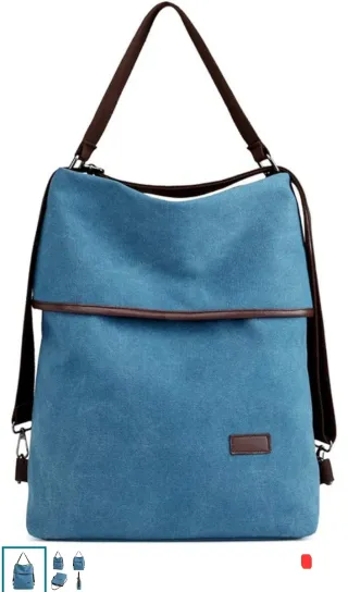 Mochila Lona Casual Gran Capacidad