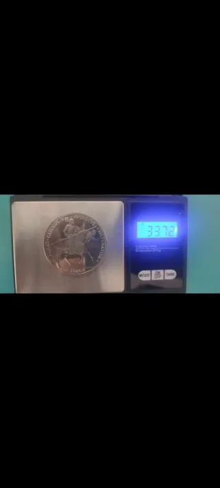 Moneda 5 ECU Plata España 1989