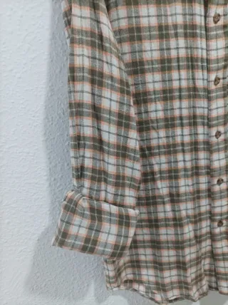 Camisa cuadros hombre texbasic M